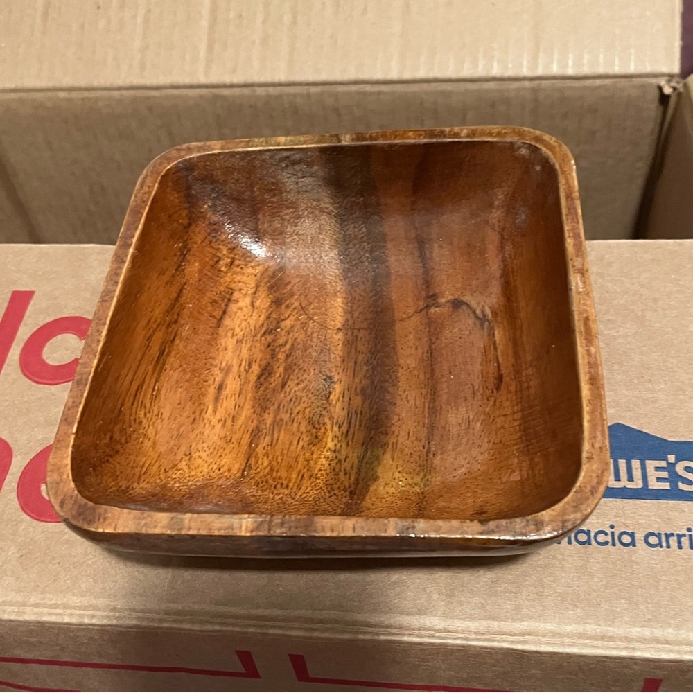 Wooden Catch-All Bowl